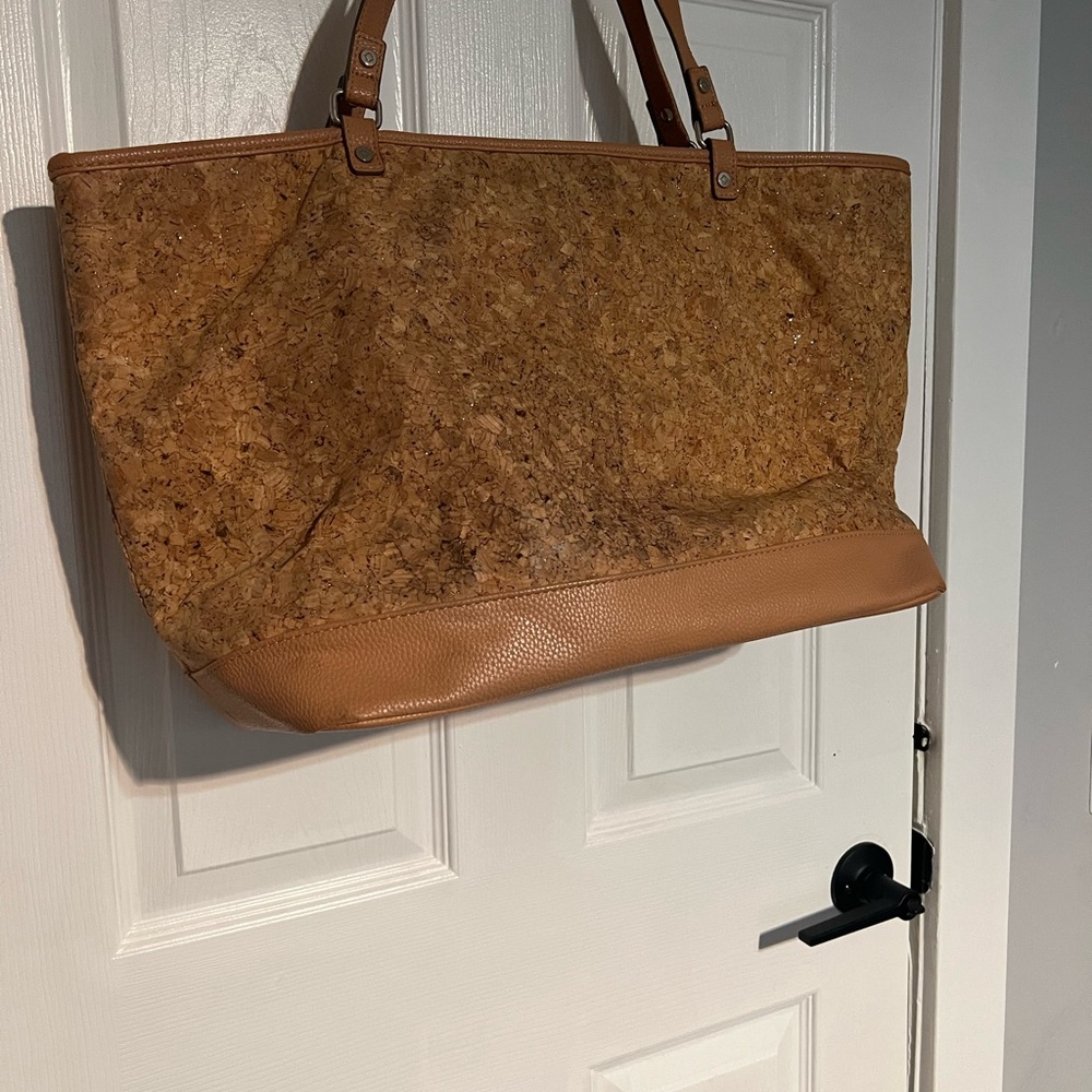 Thirty-One Cork and Tan Tote Bag - Picture 2 of 6